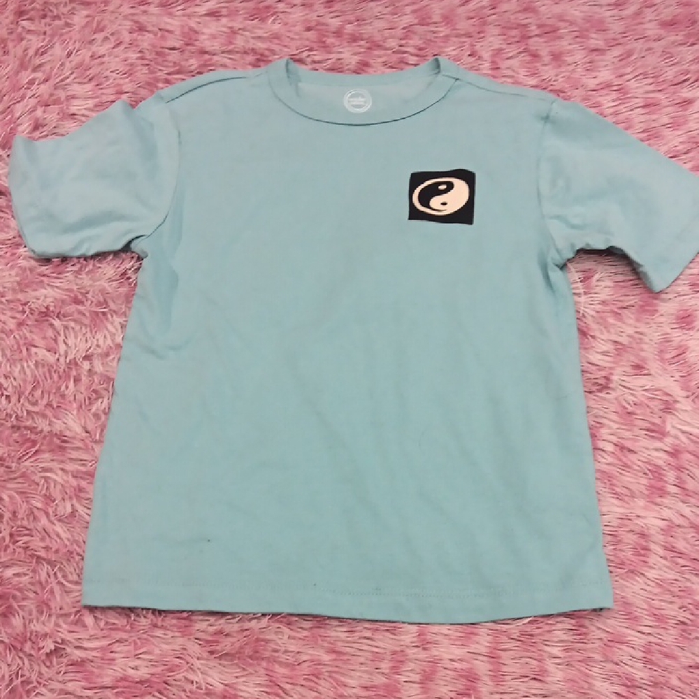 Wonder Nation Light Blue Tee with Yin Yang Design